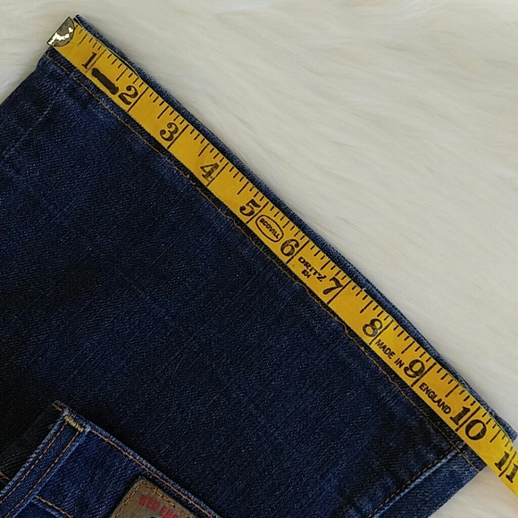 Red Engine Bell Bottom Jeans Coral Cut size 30 - Picture 6 of 6